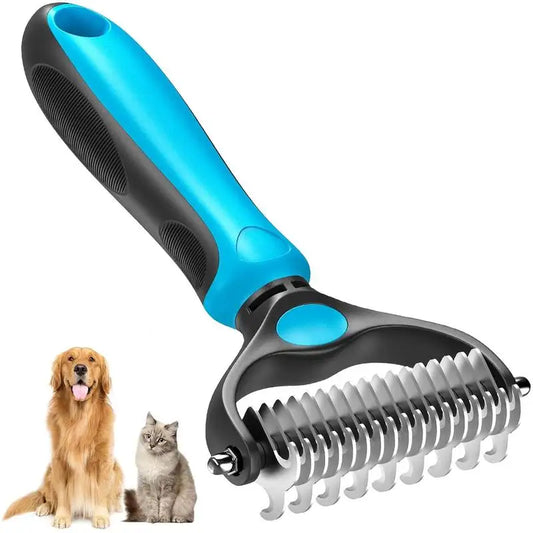 Shed Less - 2-in-1 Stainless Deshedding Brush