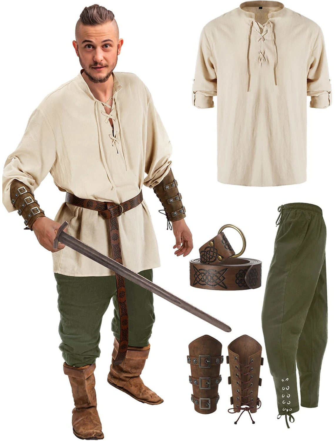 Time Traveler - Men's Renaissance Halloween Costume - alternate view