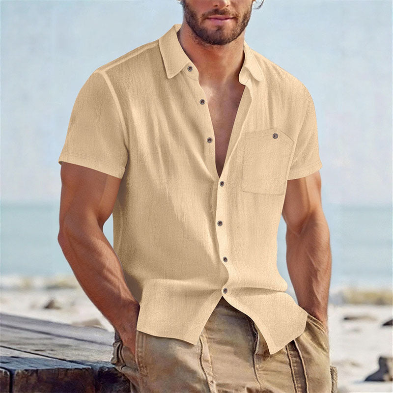 Pocket Breeze - Linen Beach Shirt