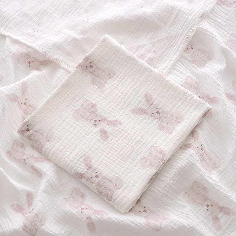 Cuddle Cloud - 100x100cm Cotton Muslin Swaddle Blanket - detail view