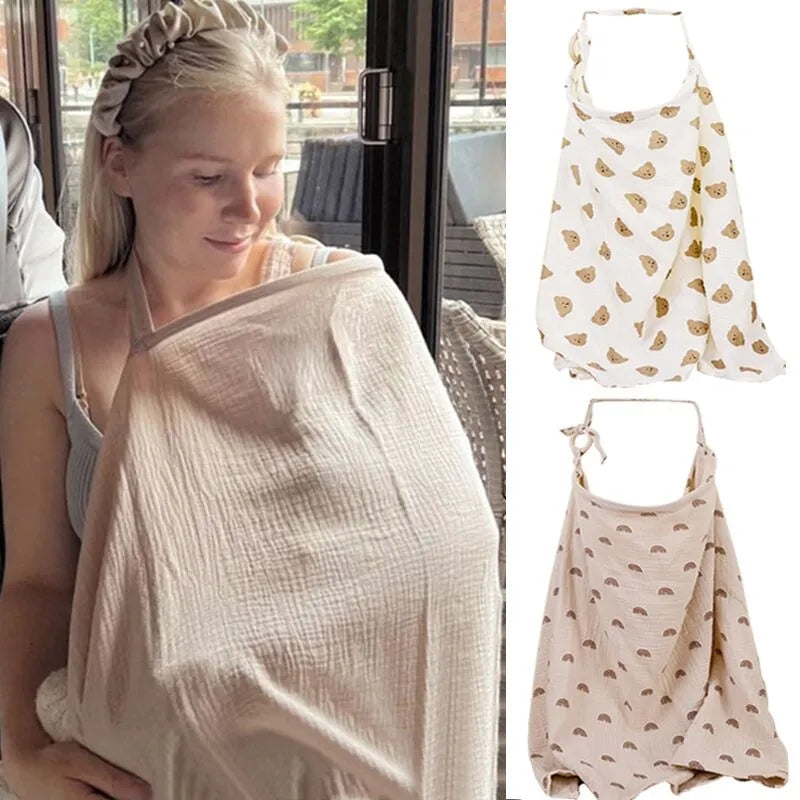 Nurse in Peace - Breathable Cotton Muslin Nursing Cover