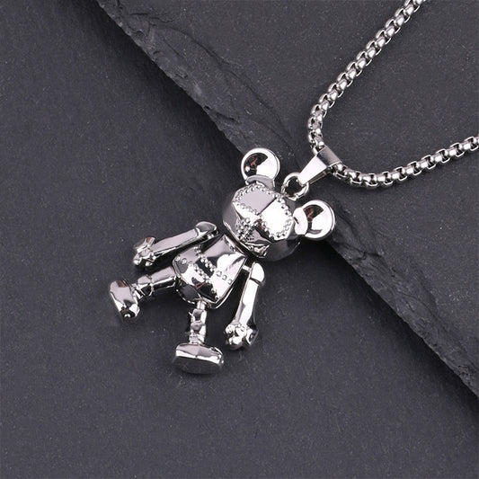 Little Bear - Silver Charm Pendant