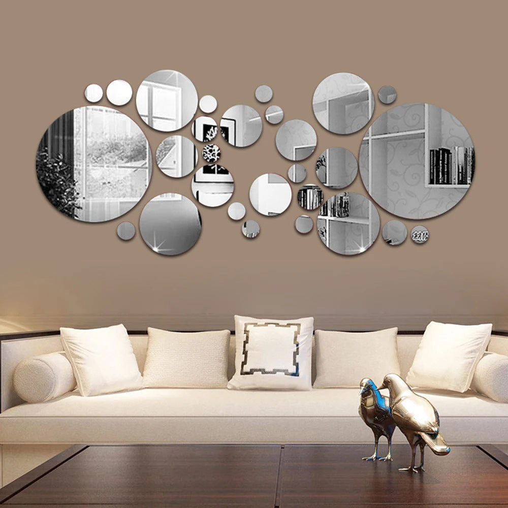 Circle Back - Acrylic Mirror Wall Decal Set