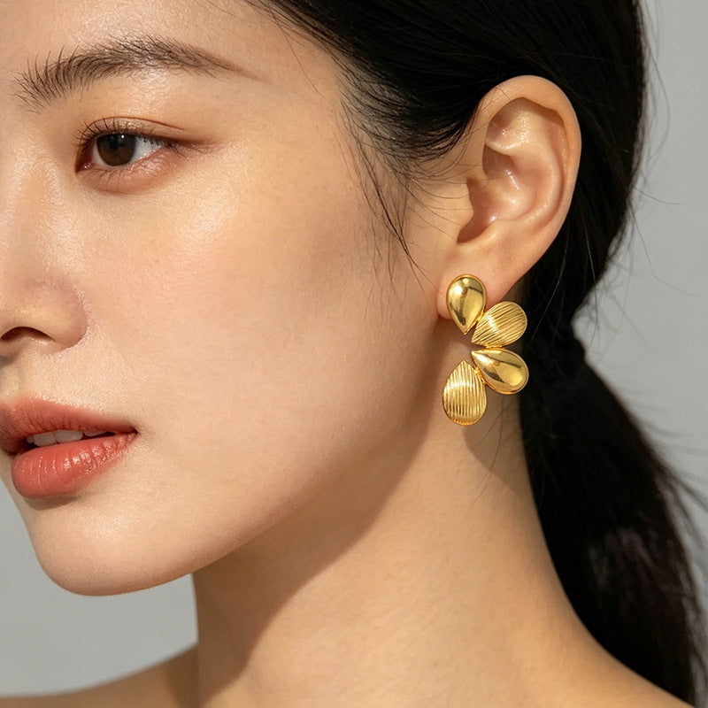 Gilded Garden — Vintage Floral Stainless Steel Ear