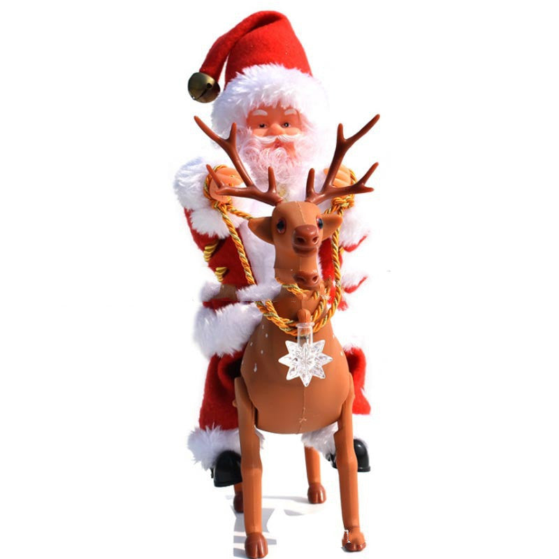Santa on the Move - Animated Christmas Decoration - detail view