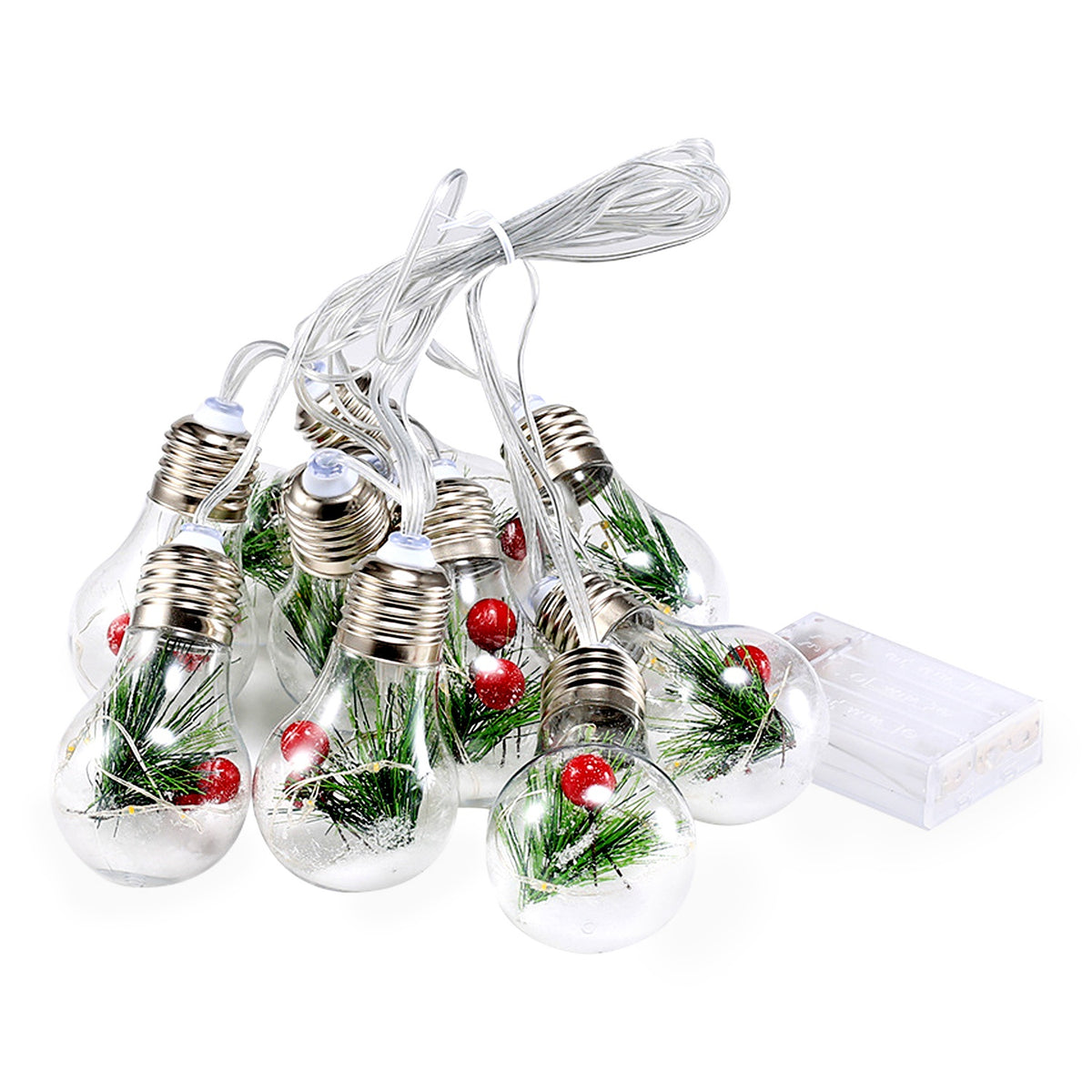 Christmas Snow Globe String Lights - 10 LED - lifestyle