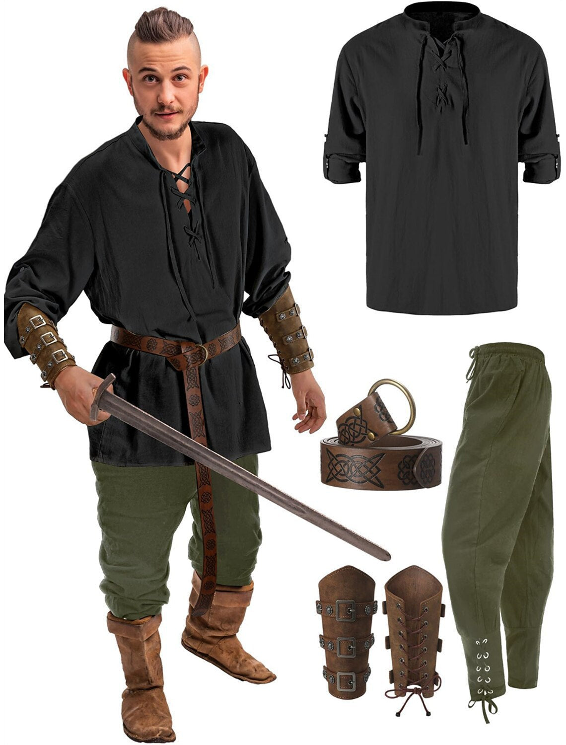 Time Traveler - Men's Renaissance Halloween Costume - view 9