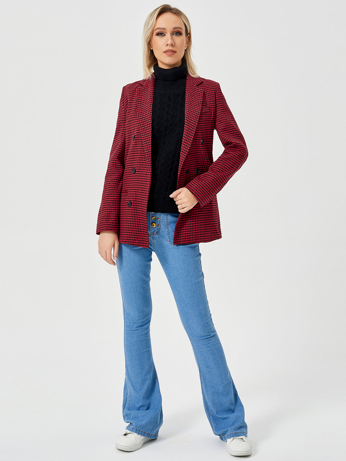 Power Play - Women's Long-Sleeve Work Blazer - detail view