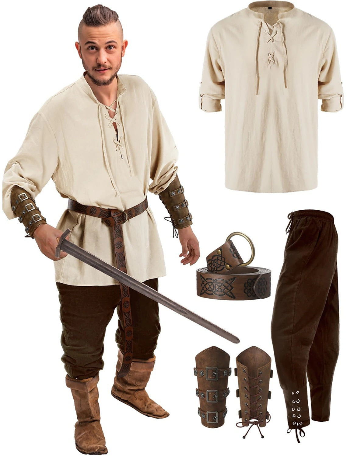 Time Traveler - Men's Renaissance Halloween Costume - view 6