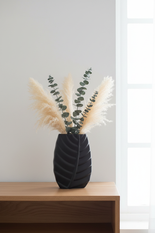Leaves & Light — Black Vase hero