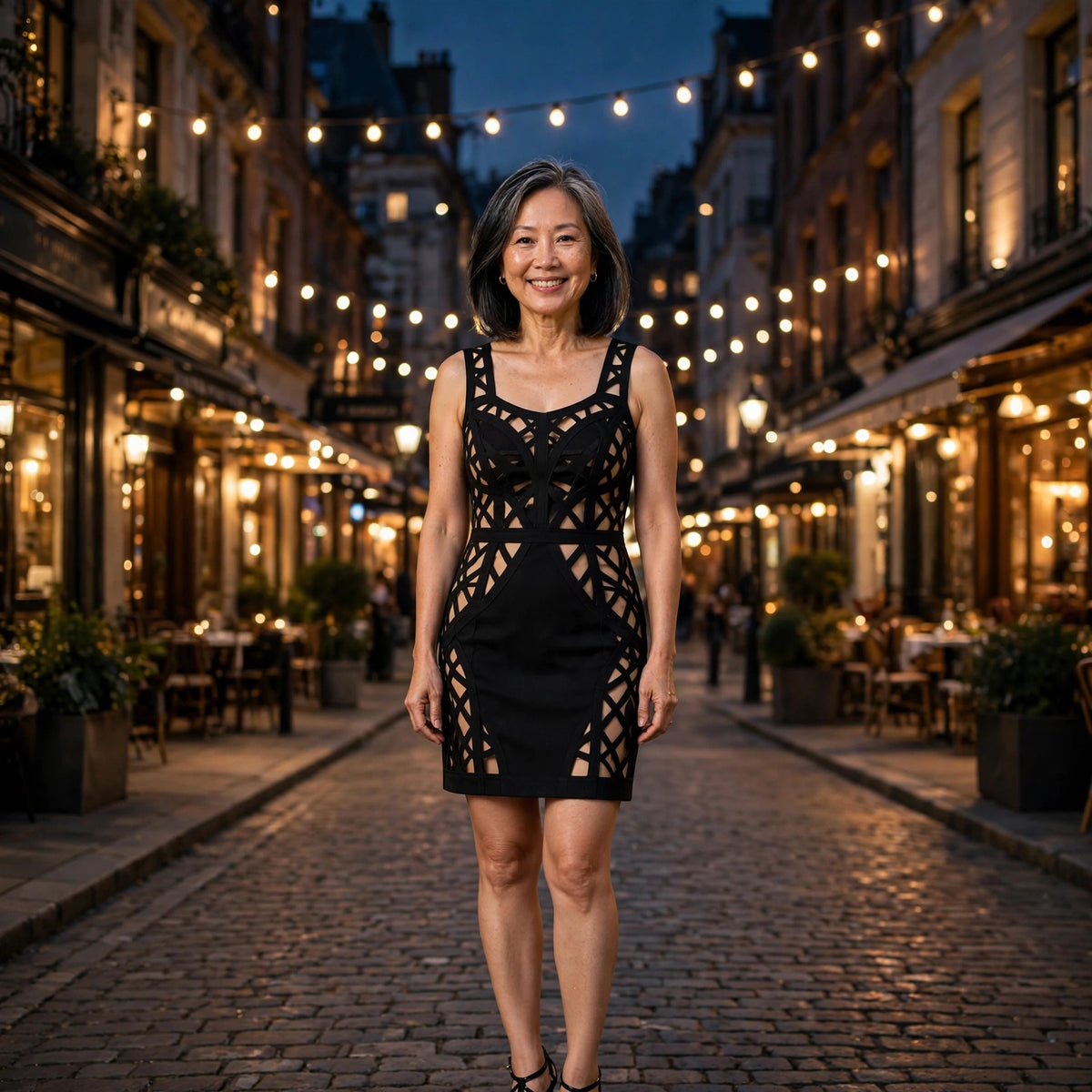 After Dark – Minivestido de club con recortes