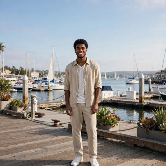 Coastal Linen – Men's Casual Linen Shirt