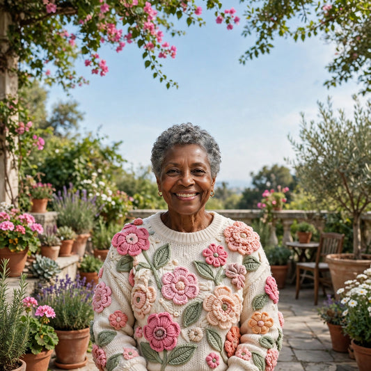 Jersey con flores en 3D Garden Party