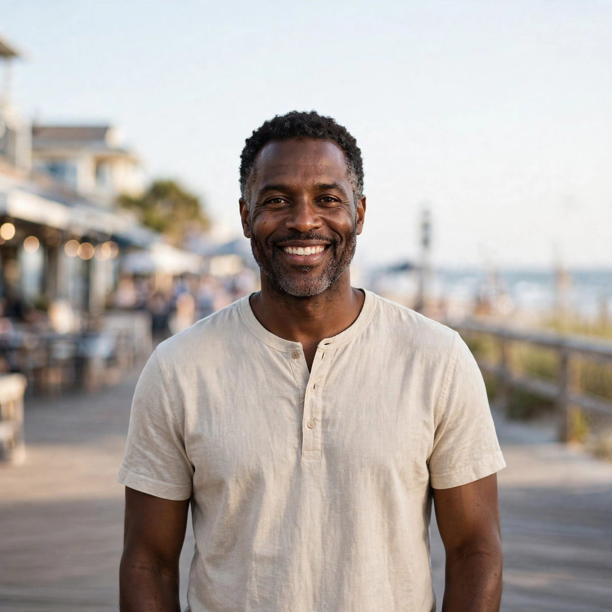Henley Coast – Cotton-Linen Henley Tee
