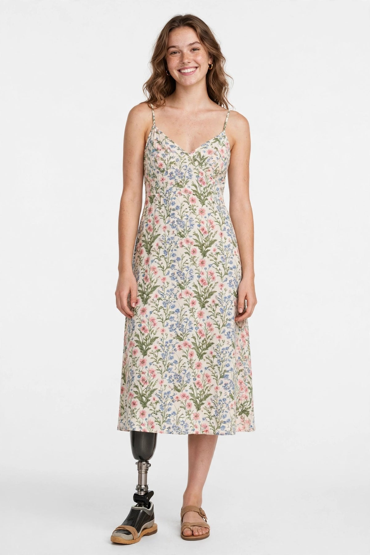 Cami Cool – Floral Strappy Sundress