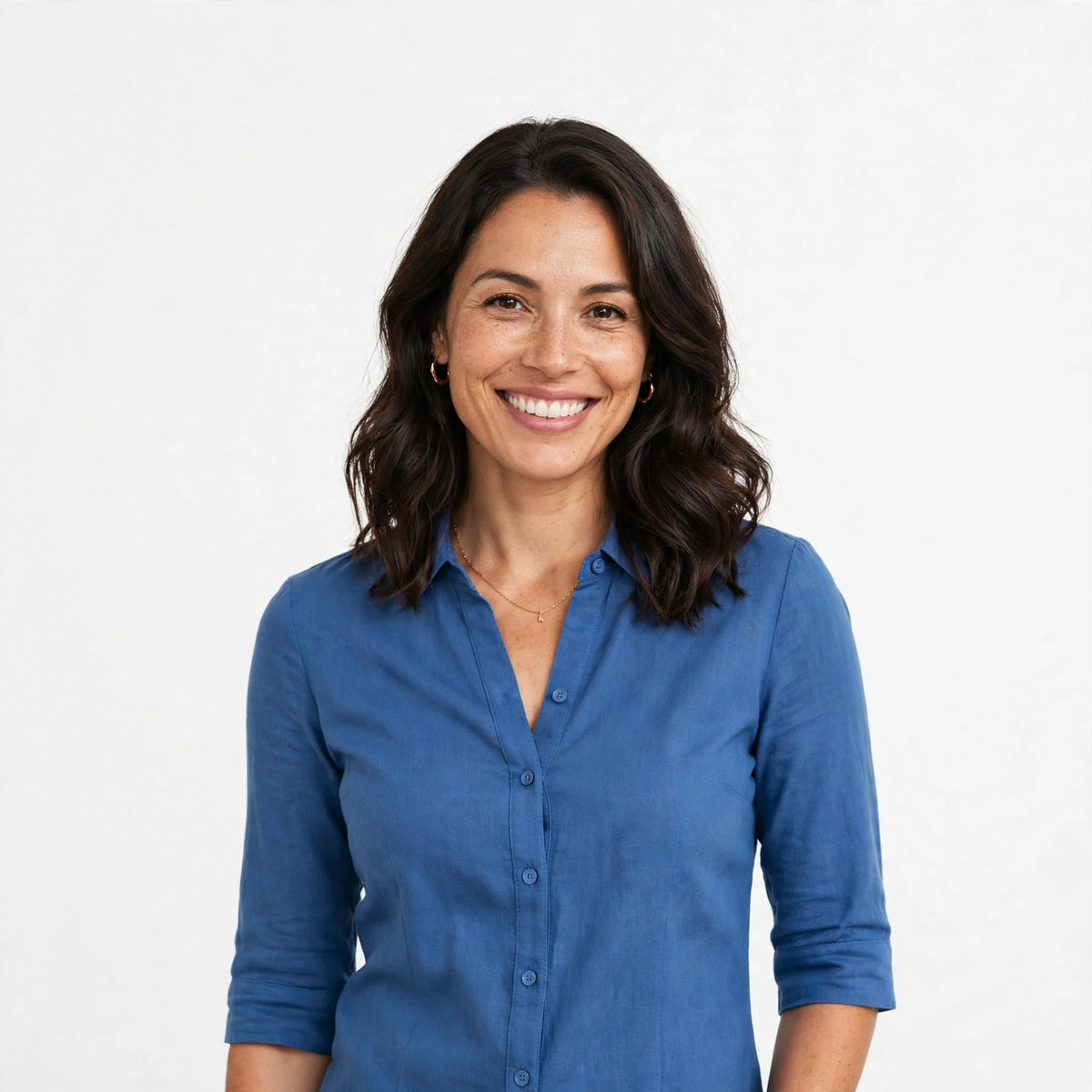 Easy Breezy — Three-Quarter Sleeve Slim Blouse