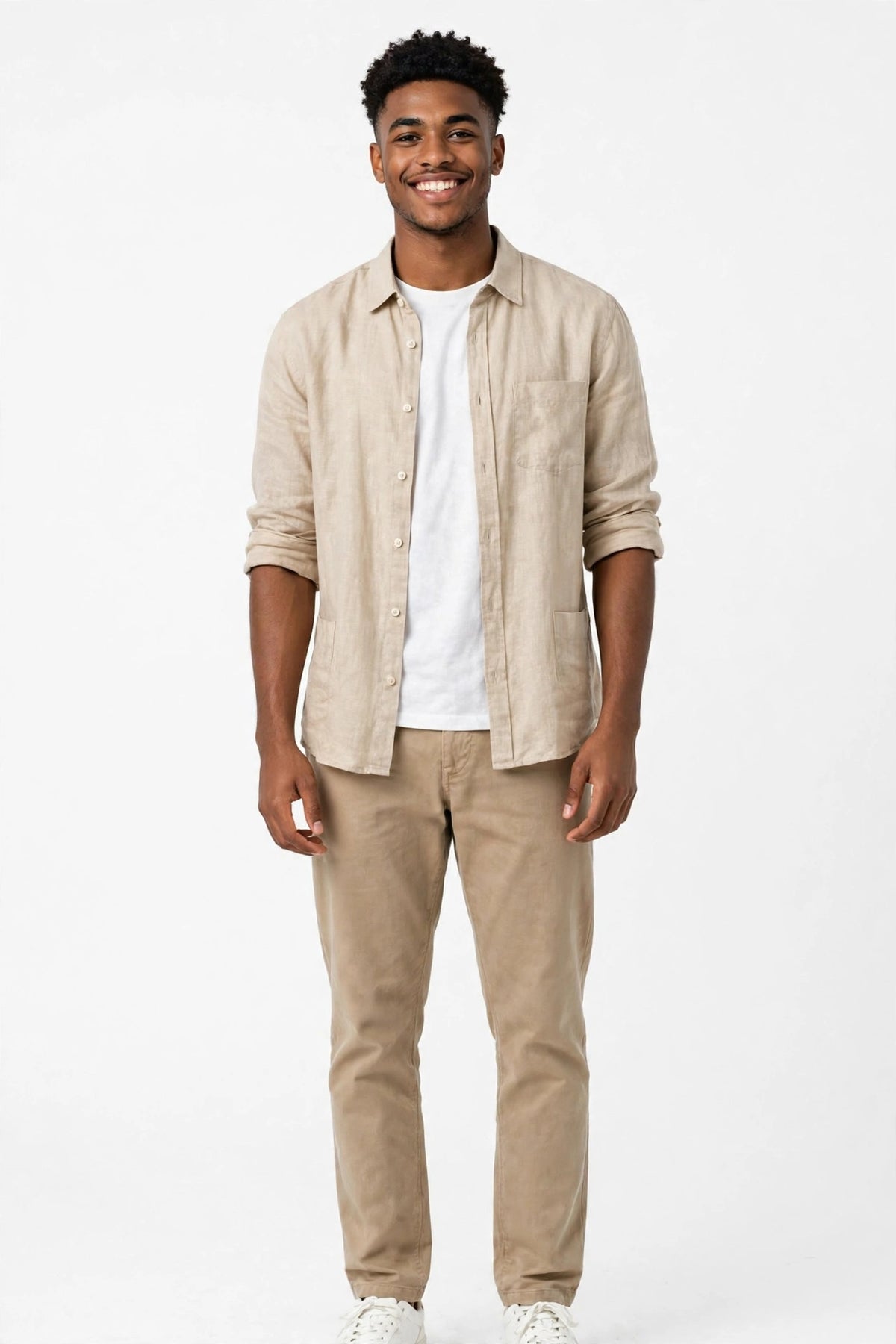 Coastal Linen – Men's Casual Linen Shirt