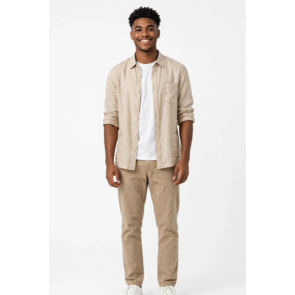 Coastal Linen – Men's Casual Linen Shirt