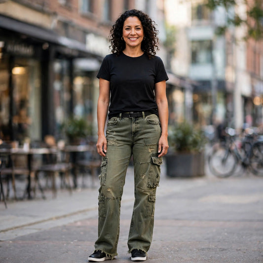 The Deep Pockets — Deconstructed Washed Cargo Jean