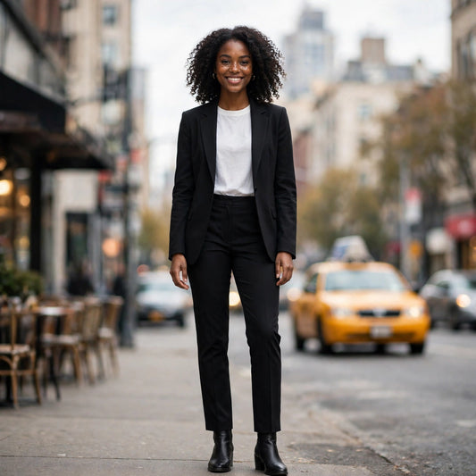 Straight Up! — Mid-Rise Straight Leg Dress Pants