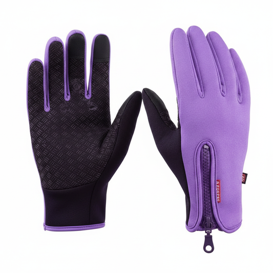 Purple Touchscreen Gloves – No Branding