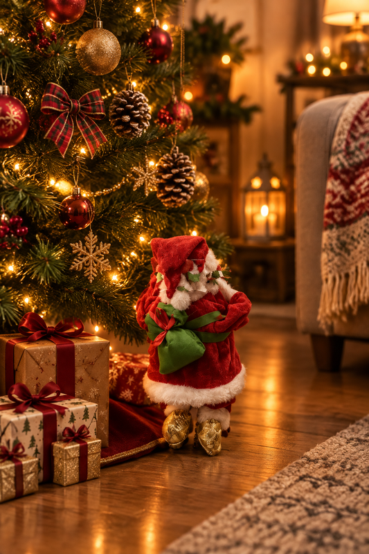 Santa on the Move - Animated Christmas Decoration