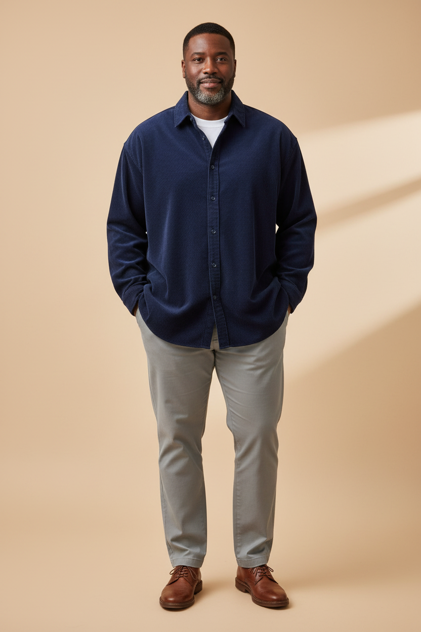 Texture Moves Navy Blue