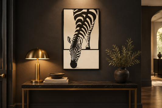 Wild Lines Zebra Print Wall Art